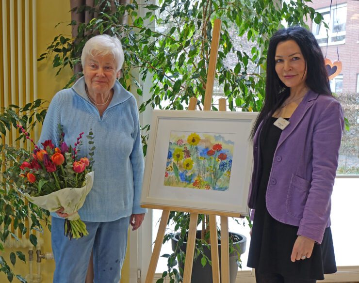 Aquarelle von Doris Oehlenschläger im Ev. Stift zu Wüsten ausgestellt 1