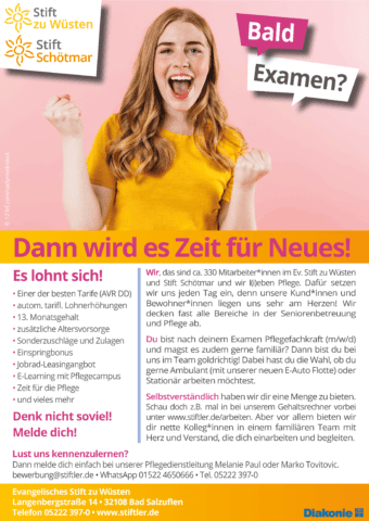 Bald Examen? Dann wird es Zeit für Neues! 6